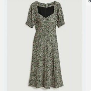 J crew floral midi cottage core fairy romantic dress size 10 new boho cottage c